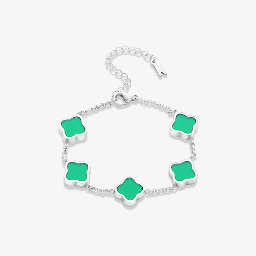 Celine Silver Clover armband